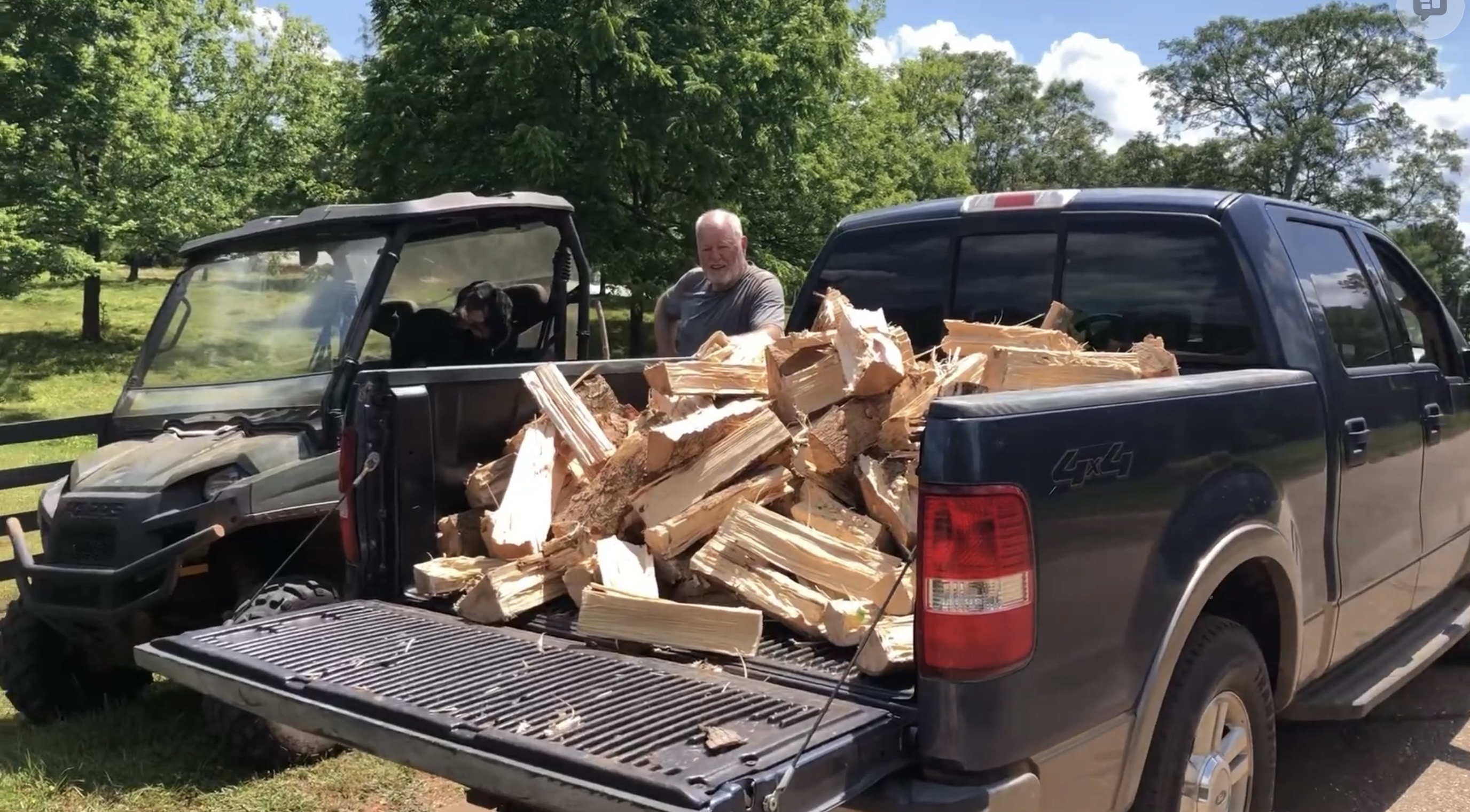 RizzieFarms - Splitting Firewood