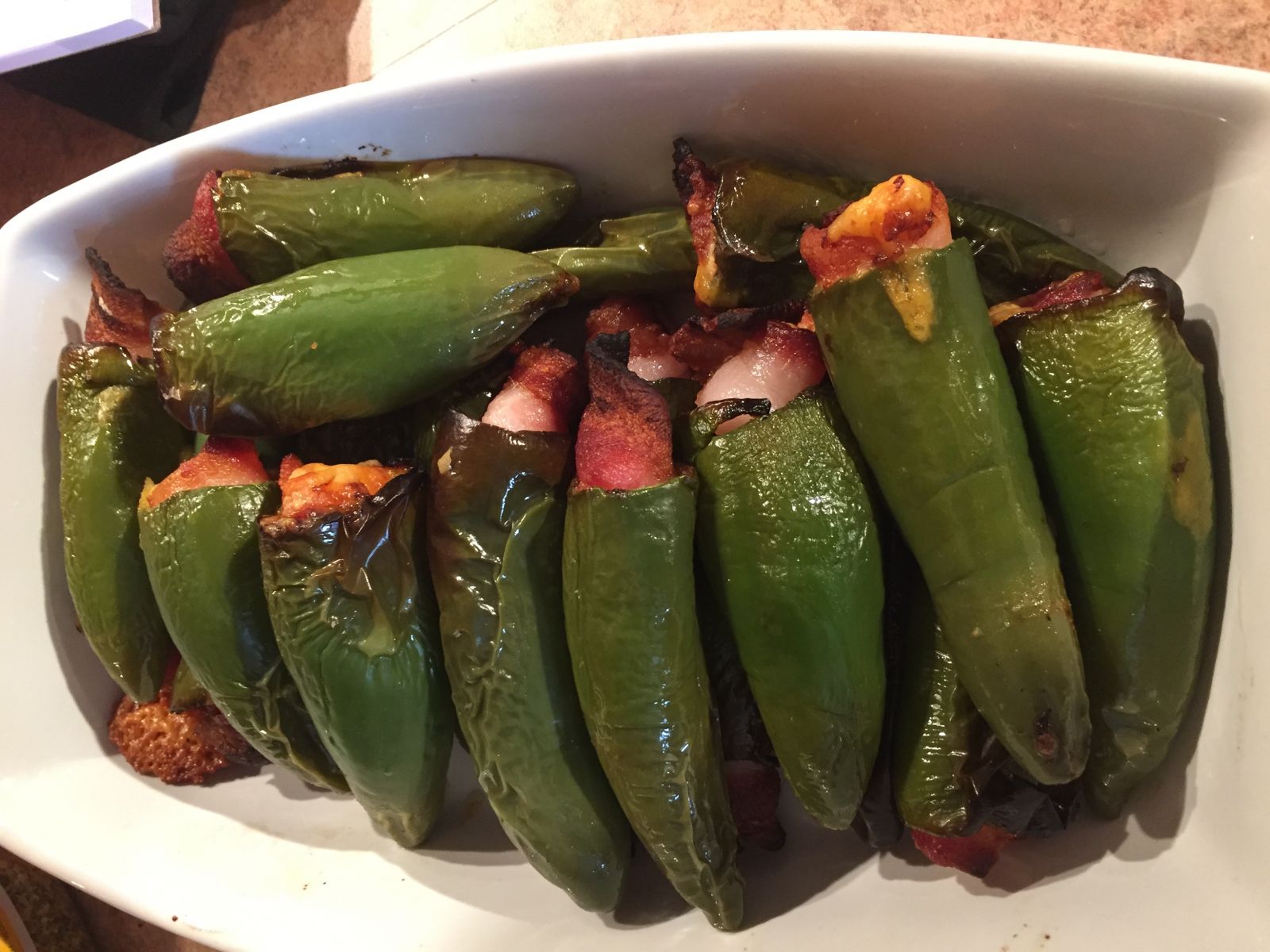 Cheese-Stuffed Jalapeños (Grilled Upright)