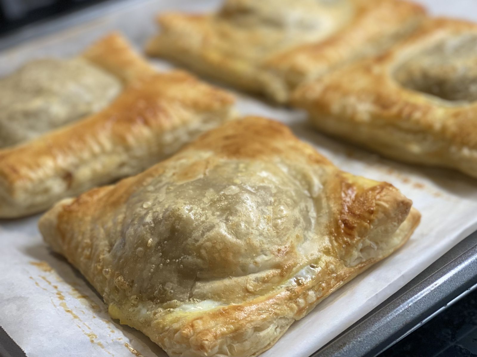 Braised Pork Puff Pastry Meat Pies
