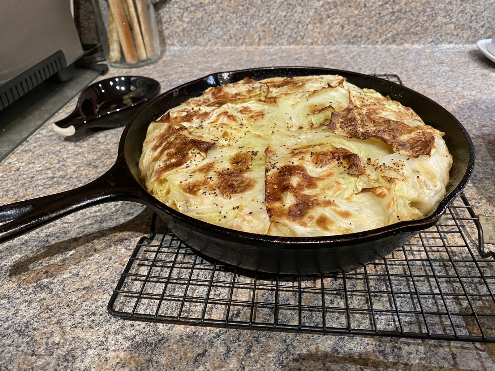 Cabbage Smashed Potato Pie