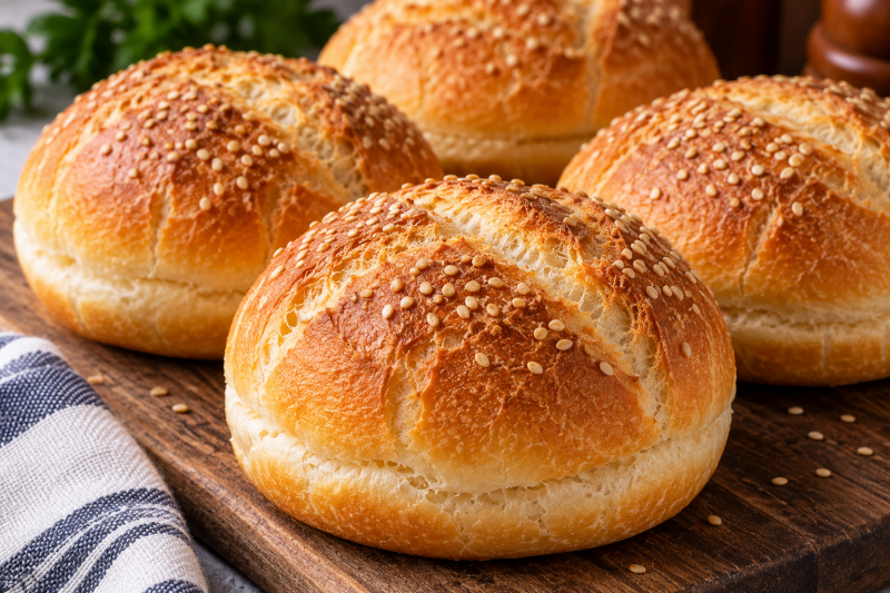 Hamburger Buns - Artisan Crusty