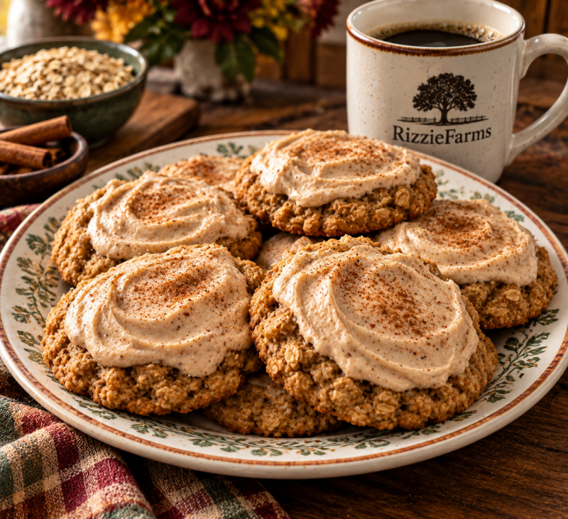 The Cookie (Oatmeal Cookie with Coffee–Cinnamon Frosting)