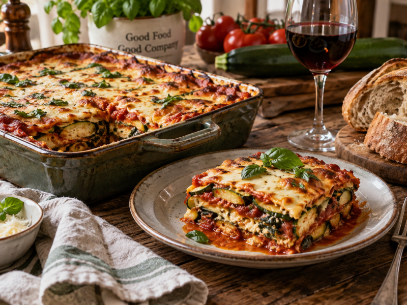 Zucchini Lasagna (No-Pasta Garden Lasagna)
