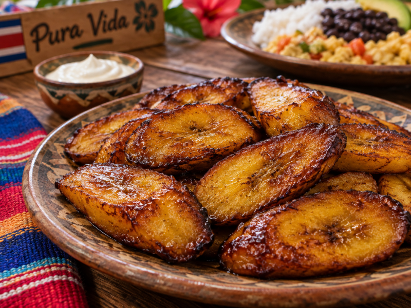 Costa Rican Fried Sweet Plantains (Plátanos Maduros)