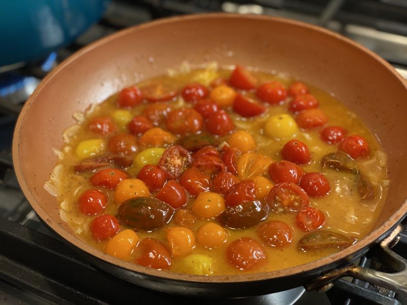 Sautéed Cherry Tomato Garlic Herb Sauce