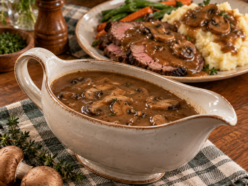 Brown Mushroom Gravy