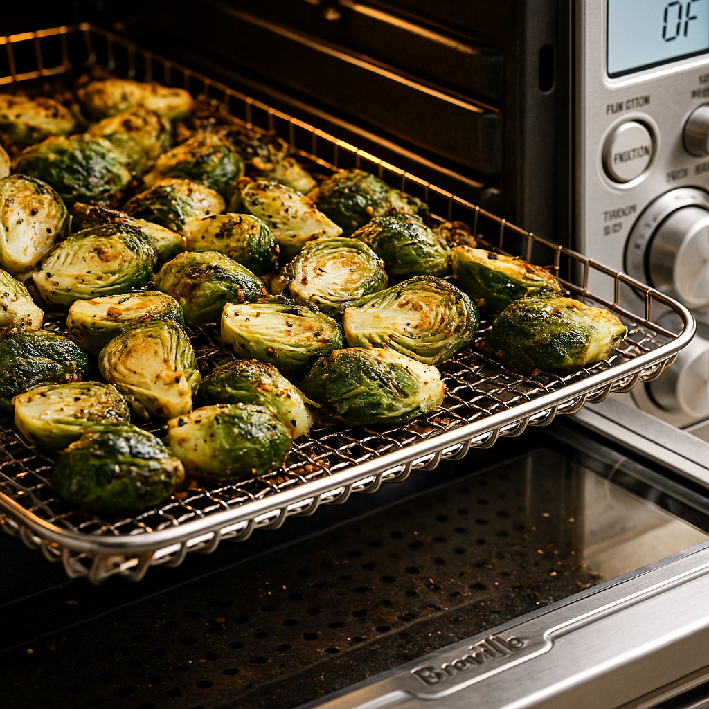 Air Fryer Brussel Sprouts with Bacon